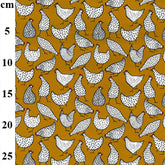 Rose & Hubble Chicken Fabric Print Collection 100% Cotton Poplin Fabric CP0805